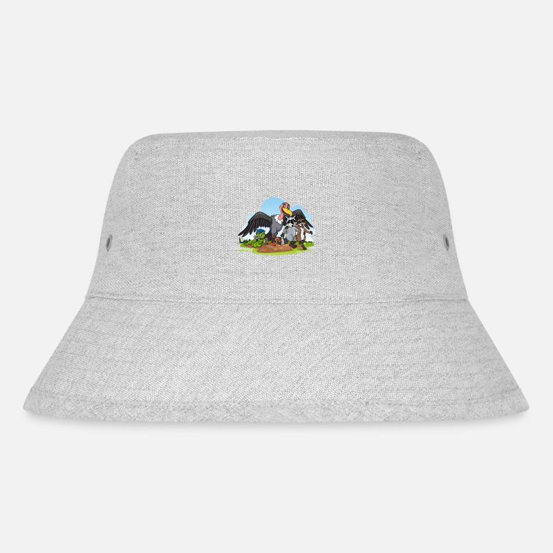 Stolzer Katzen Papa - Stanley/Stella recycelter Bucket Hat - Grau meliert