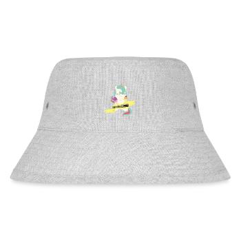 Caution extremely sweet unicorn - Stanley/Stella recycelter Bucket Hat - Grau meliert - Vorne