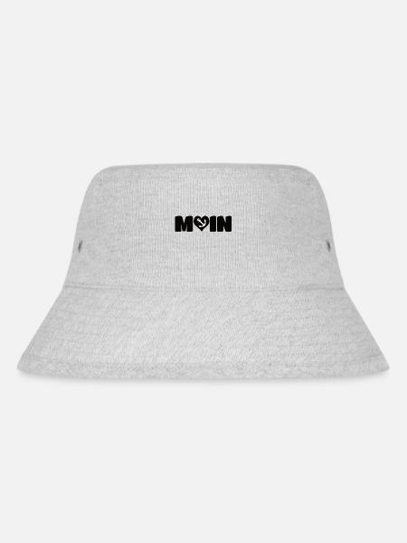 Moin Herz Anker Shirt - Stanley/Stella recycelter Bucket Hat - Grau meliert