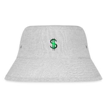 Dollarzeichen Dollar Geld Symbol - Stanley/Stella recycelter Bucket Hat - Grau meliert - Vorne