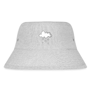 Schnee - Stanley/Stella recycelter Bucket Hat - Grau meliert - Vorne