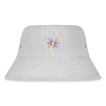 Regenbogen Lgbt Schwul Stolz Ehe Csd Homosexuell - Stanley/Stella recycelter Bucket Hat - Grau meliert - Vorne