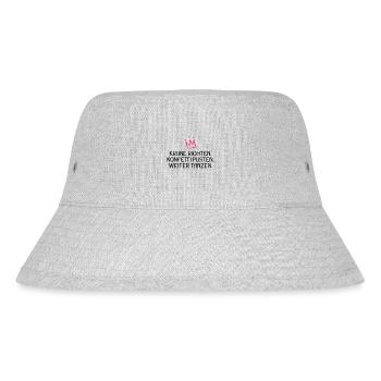 Krone richten Konfetti pusten weiter tanzen - Stanley/Stella recycelter Bucket Hat - Grau meliert - Vorne