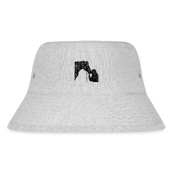 Cheval avec femme dans vintage design - Bob recyclé Stanley/Stella - gris chiné - Devant