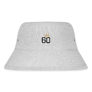 60th birthday - Stanley/Stella Recycled Bucket Hat - heather grey - Front