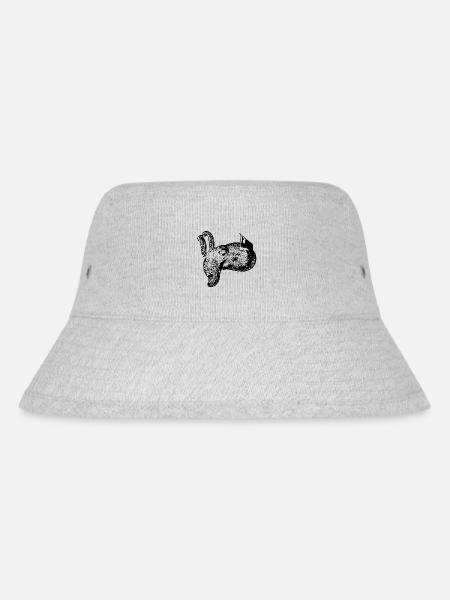 Vintage Sepie - Stanley/Stella recycelter Bucket Hat - Grau meliert