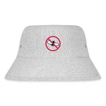 Fly Forbidden Shield - Stanley/Stella Recycled Bucket Hat - heather grey - Front