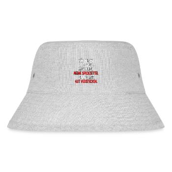 Abschlussprüfungen Bestanden - Spickzettel Sprüche - Stanley/Stella recycelter Bucket Hat - Grau meliert - Vorne