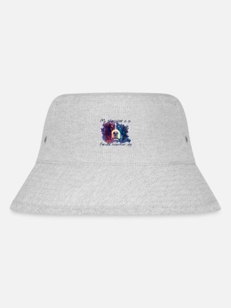 Berner Sennenhund - Stanley/Stella recycelter Bucket Hat - Grau meliert