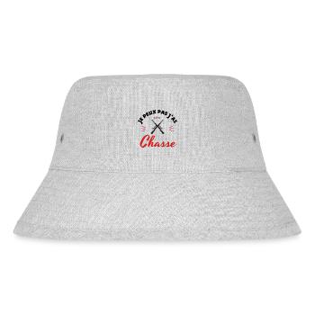 je peux pas j'ai chasse - cadeau chasseur - Bob recyclé Stanley/Stella - gris chiné - Devant