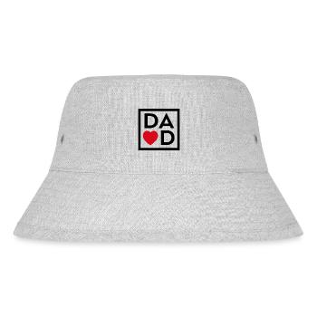 Papa - Stanley/Stella recycelter Bucket Hat - Grau meliert - Vorne