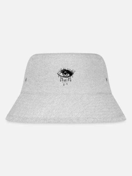 Weinendes Auge Realistischer Tattoo Style - Stanley/Stella recycelter Bucket Hat - Grau meliert