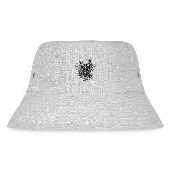 Cute little tattoo bee on a flower blossom - Stanley/Stella Recycled Bucket Hat - heather grey - Front