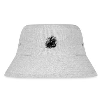Motorradfahrer Road-Trip Splash Biker Style - Stanley/Stella recycelter Bucket Hat - Grau meliert - Vorne