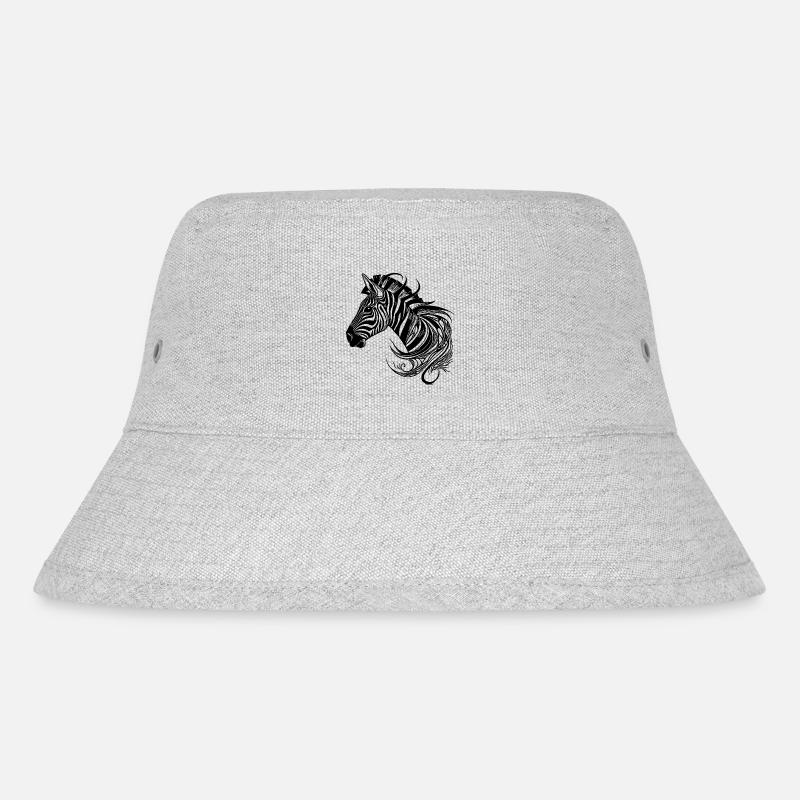Wild Zebra Tattoo Style Lignes - Bob recyclé Stanley/Stella - gris chiné