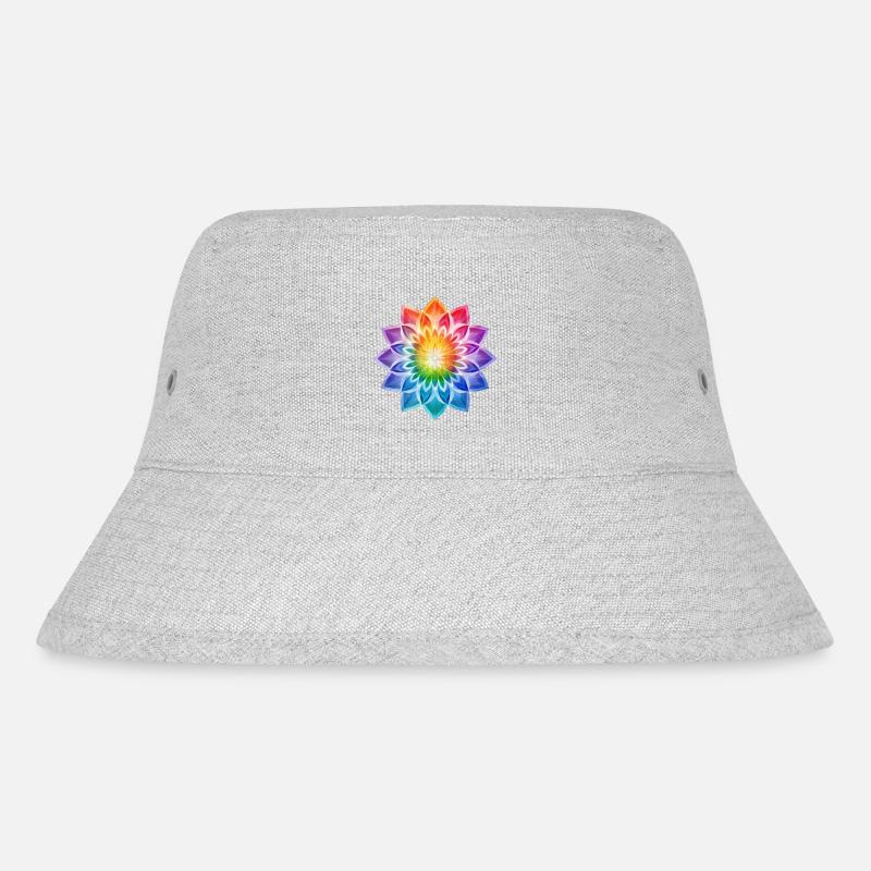 Regenbogenblume - LGBTQ - Stanley/Stella recycelter Bucket Hat - Grau meliert