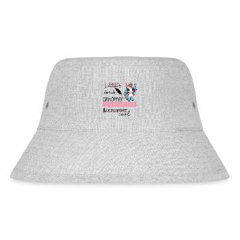 Einhorn Geburtstag 5 Jahre - Stanley/Stella recycelter Bucket Hat - Grau meliert - Vorne