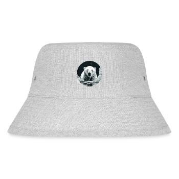 Polar bear - Stanley/Stella Recycled Bucket Hat - heather grey - Front
