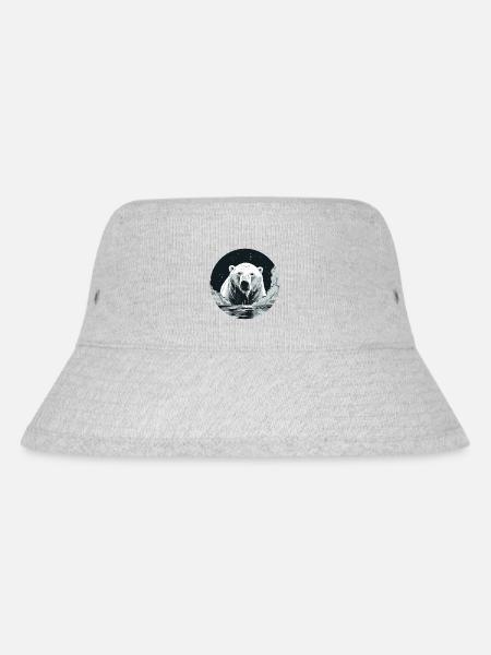 Eisbär - Stanley/Stella recycelter Bucket Hat - Grau meliert