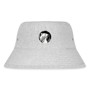 Polar bear - Stanley/Stella Recycled Bucket Hat - heather grey - Front