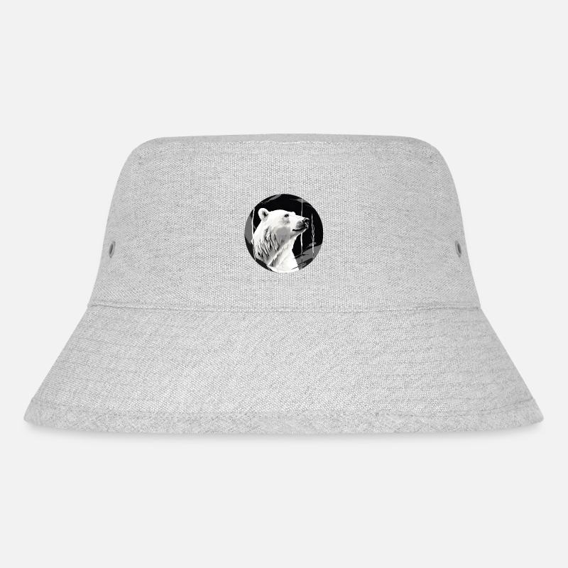 Eisbär - Stanley/Stella recycelter Bucket Hat - Grau meliert