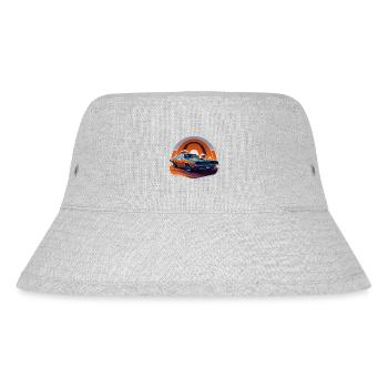 Retro-Donner - Stanley/Stella recycelter Bucket Hat - Grau meliert - Vorne