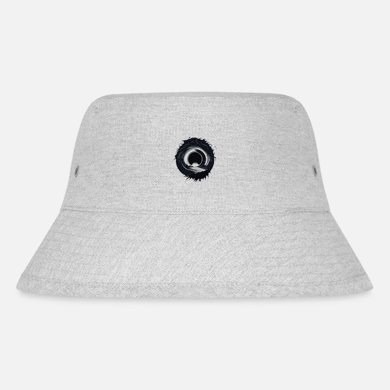 Kosmische Singularität: Horizont des Schwarzen Lochs - Stanley/Stella recycelter Bucket Hat - Grau meliert