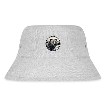 Grizzly Bear - Stanley/Stella Recycled Bucket Hat - heather grey - Front