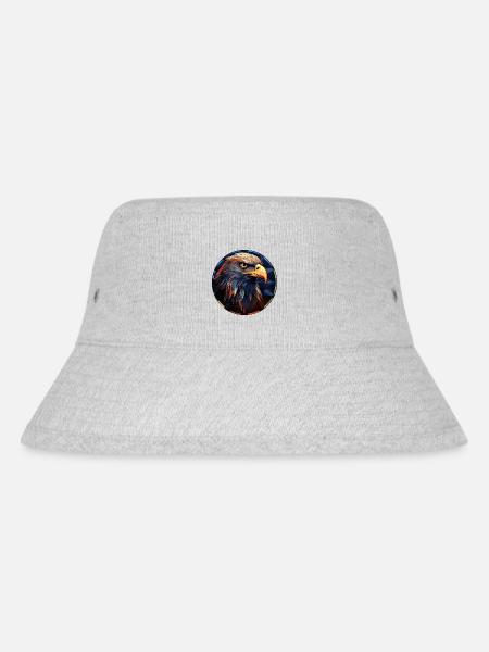 Adler - Stanley/Stella recycelter Bucket Hat - Grau meliert