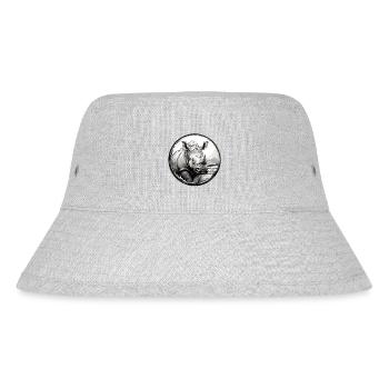 Nashorn - Stanley/Stella recycelter Bucket Hat - Grau meliert - Vorne