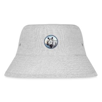 Nashorn - Stanley/Stella recycelter Bucket Hat - Grau meliert - Vorne