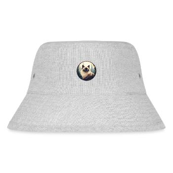 Himalayan cat - Stanley/Stella Recycled Bucket Hat - heather grey - Front