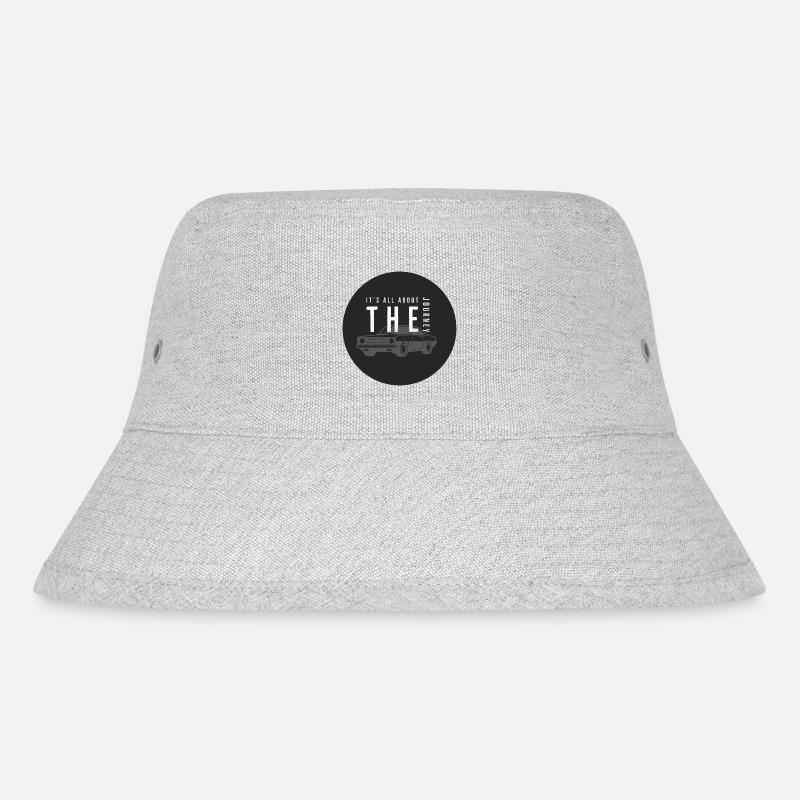Alles dreht sich um die Reise - Stanley/Stella recycelter Bucket Hat - Grau meliert