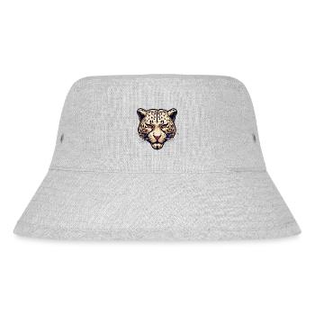 Leopard / Cheetah / Animal / Animal Print / Pattern - Stanley/Stella Recycled Bucket Hat - heather grey - Front