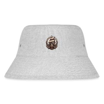 Pirate Ship / Boat / Sea / Ocean / Waves - Stanley/Stella Recycled Bucket Hat - heather grey - Front