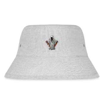 Schwebender gruseliger Halloween Horror Geist - Stanley/Stella recycelter Bucket Hat - Grau meliert - Vorne