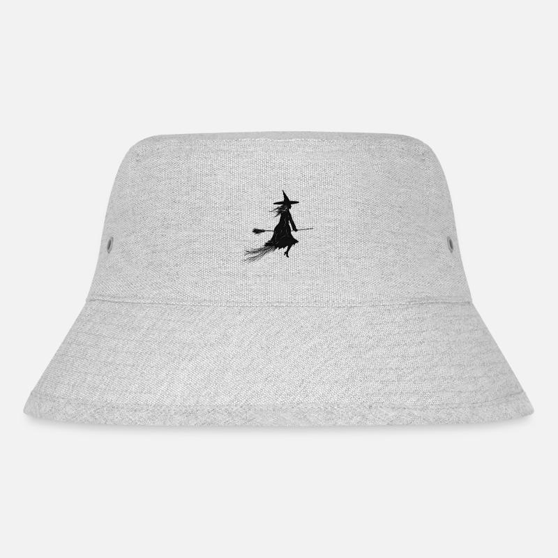 Elegante Hexe - Stanley/Stella recycelter Bucket Hat - Grau meliert