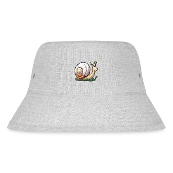 Snail / Animal / Crawling / Slimy / Slow - Stanley/Stella Recycled Bucket Hat - heather grey - Front