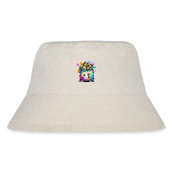 Geldsack / Scheine / Münzen / Zaster / Vermögen - Stanley/Stella recycelter Bucket Hat - Naturweiß - Vorne