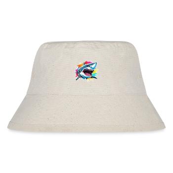 Hai / Tierwelt / Unterwasser / Meer / Ozean - Stanley/Stella recycelter Bucket Hat - Naturweiß - Vorne