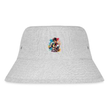 Boxer / Sports / Fight / Arena / Boxing Ring / Fists - Stanley/Stella Recycled Bucket Hat - heather grey - Front