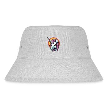 Einhorn / Fabelwesen / Märchen / Magie / Glitzer - Stanley/Stella recycelter Bucket Hat - Grau meliert - Vorne
