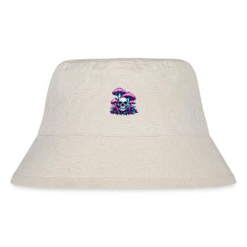 Pilz / Mushroom / Wiese / Wald / Goa / Psy - Stanley/Stella recycelter Bucket Hat - Naturweiß - Vorne