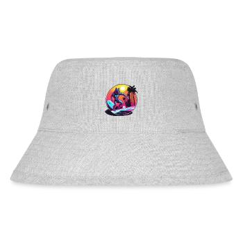 Werwolf / Vollmond / Wesen / Verwandlung / Fluch - Stanley/Stella recycelter Bucket Hat - Grau meliert - Vorne