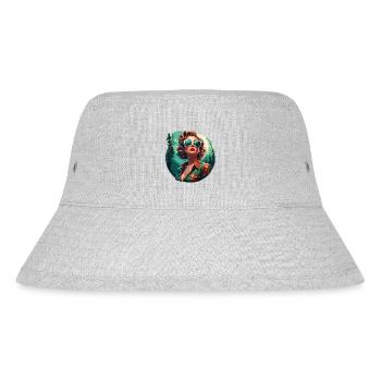 Rockabilly / Pin-up Girl / Girl Power / 50s - Stanley/Stella Recycled Bucket Hat - heather grey - Front