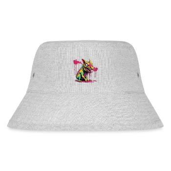 Chupacabra / Sucking Creature / Monster /Spain - Stanley/Stella Recycled Bucket Hat - heather grey - Front