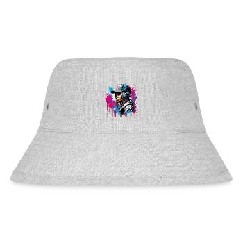 Rapper / Hip Hop / Song / Cool / Rhymes / Beat - Stanley/Stella Recycled Bucket Hat - heather grey - Front