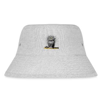 funny cat, laughing, laughing - Stanley/Stella Recycled Bucket Hat - heather grey - Front