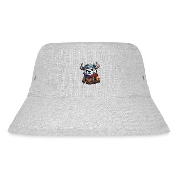 Teddybär / Kuscheltier / Stofftier / Geschenkidee - Stanley/Stella recycelter Bucket Hat - Grau meliert - Vorne