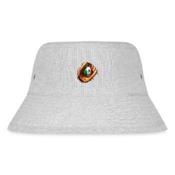 Mexico flag baseball design - Stanley/Stella Recycled Bucket Hat - heather grey - Front